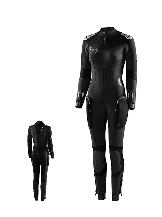 Wetsuits with high-stretch material for enhanced mobility-Waterproof W7 Wetsuit 5mm Ladies