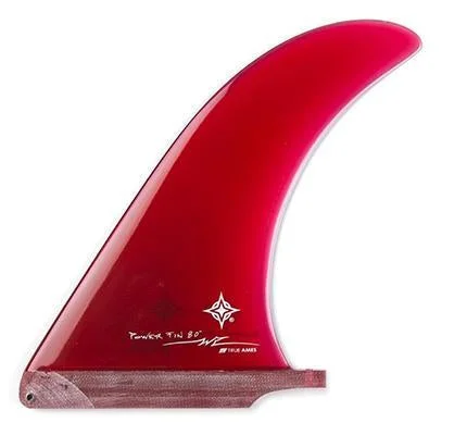 Surfboard fin bags for safe storage and travel-TRUE AMES WAYNE RICH POWER FIN FG 9.5" RED