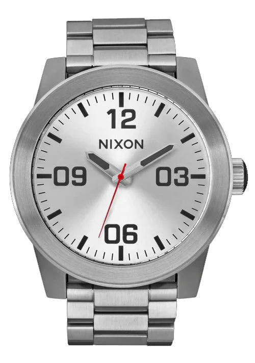 Surfboards for small surf conditions-Nixon Corporal SS White/Silver Watch