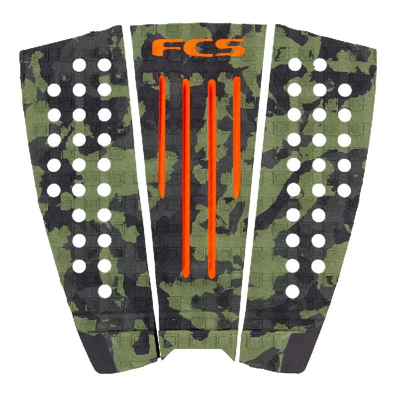 Unique grip surf pads for specialized surfing-  FCS Julian Wilson Grom Traction Pad-Olive Camo