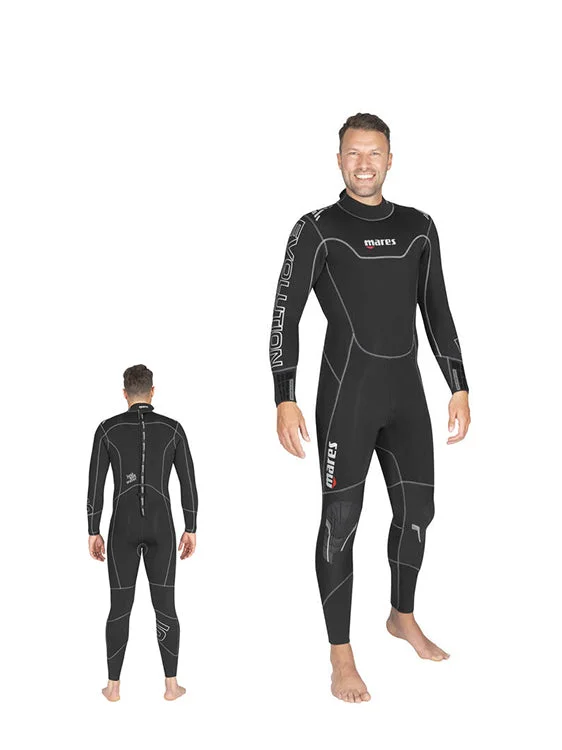 Flexible wetsuits for water sports and recreational diving-Mares Evolution 5mm Wetsuit Mens