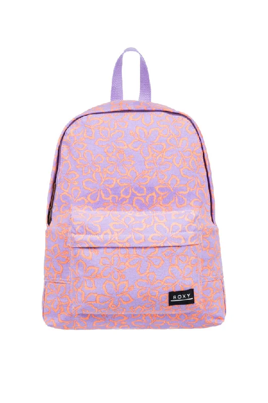 Roxy Sugar Baby Canvas Medium Backpack - Mock Orange Hawaiian Heat