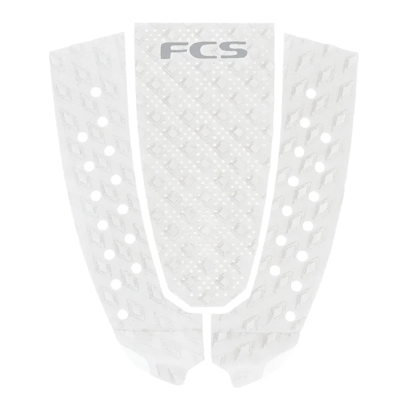 Surfboard fin box for easy fin installation-FCS T-3 PIN 3PC GRIP/TRACTION ECO - WHITE