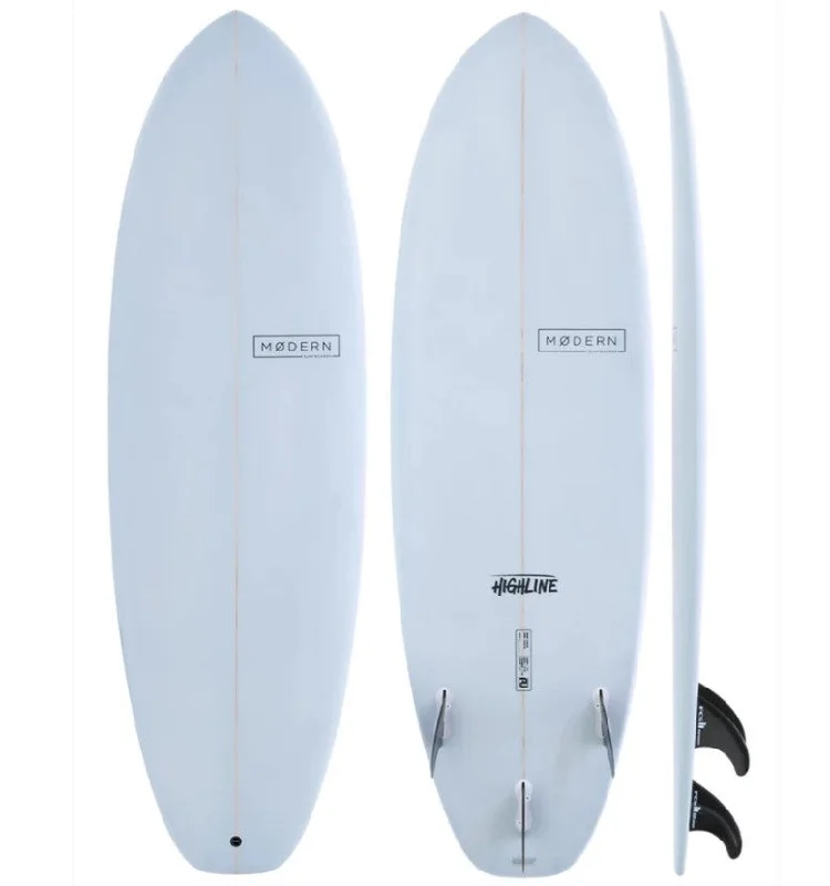 Shortboards for tight turns and fast movement-Modern Highline 6'4 PU Surfboard