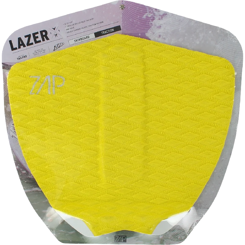 Reinforced surf pad for extra durability-  Zap Lazer Tail Pad Yellow