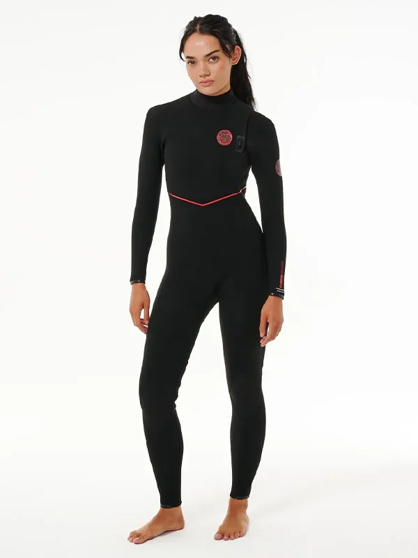 Plus-size wetsuits for larger body types-E7 Women's Flashbomb Fusion 3/2mm Zip Free Wetsuit