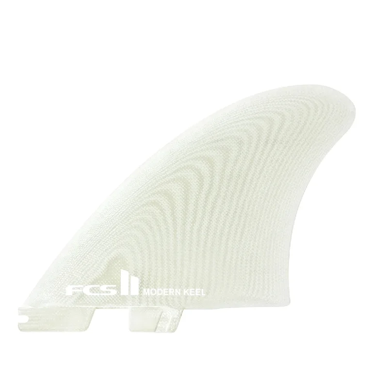 Speed-oriented surfboard fins for fast surfing-FCS II Modern Keel Twin Fin Clear