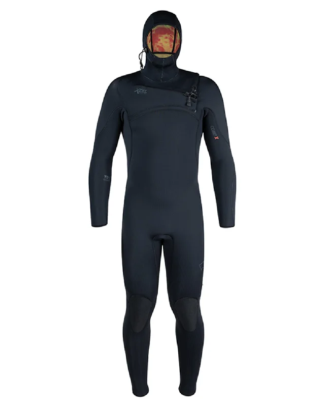 Wetsuits for women with extra warmth and flexibility-Comp X Hooded 4.5/3.5mm Chest Zip Fullsuit