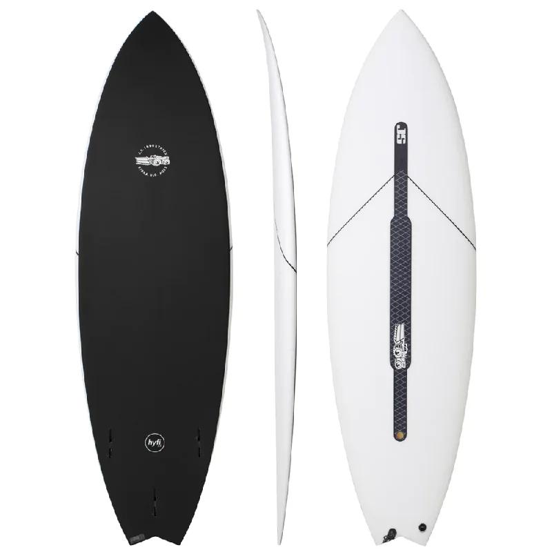 Surfboards designed for surf training and practice-JS BLACK BARON 2.1 HYFI 2.0 5'8" FCSII 29.6L