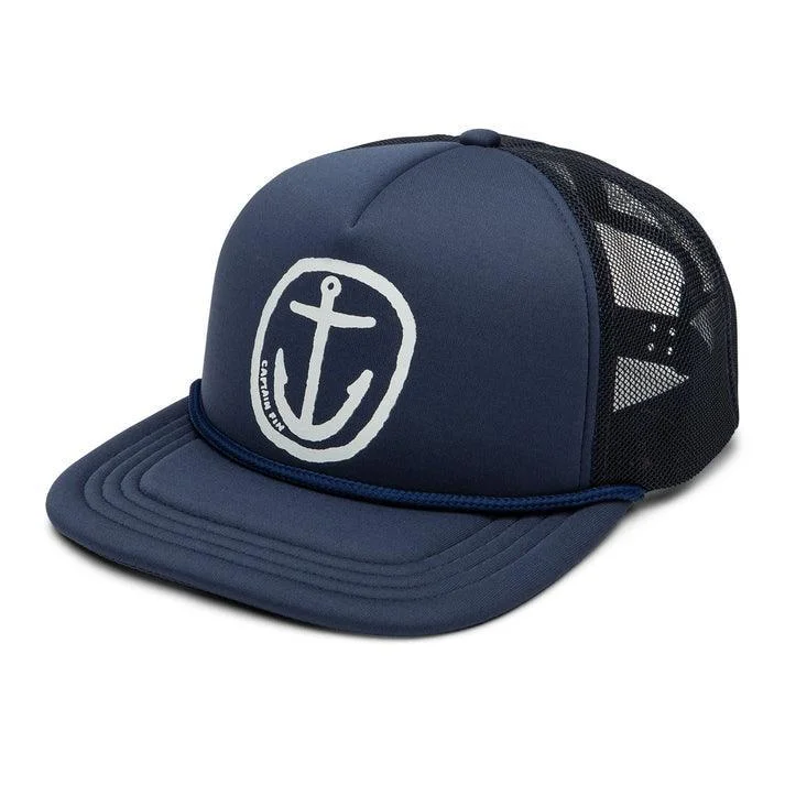 Captain Fin Co Nuevo Anchor Trucker Cap Navy