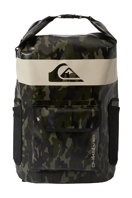 Quiksilver Sea Stash 20L Medium Surf Backpack - Black Camouflage