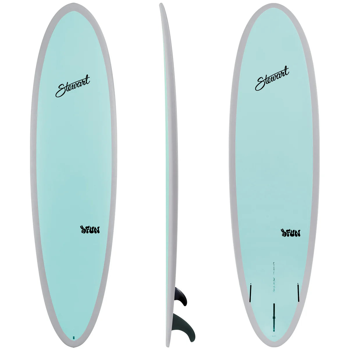 Surfboards for a balanced and smooth surf experience-Stewart Hydrocush 2Fun 7'4