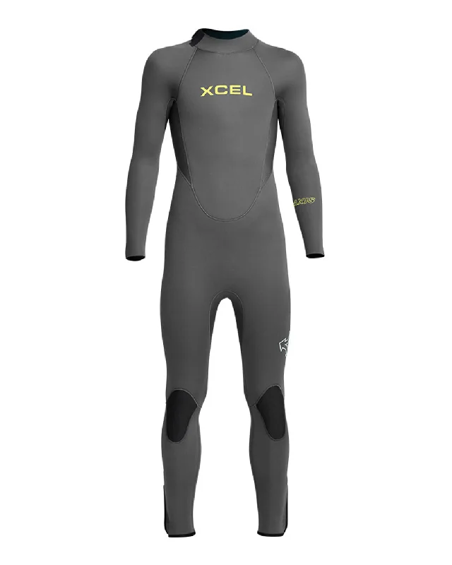 Wetsuits with reinforced knees for durability-Kids (8-16) Axis 5/4mm Back Zip Fullsuit