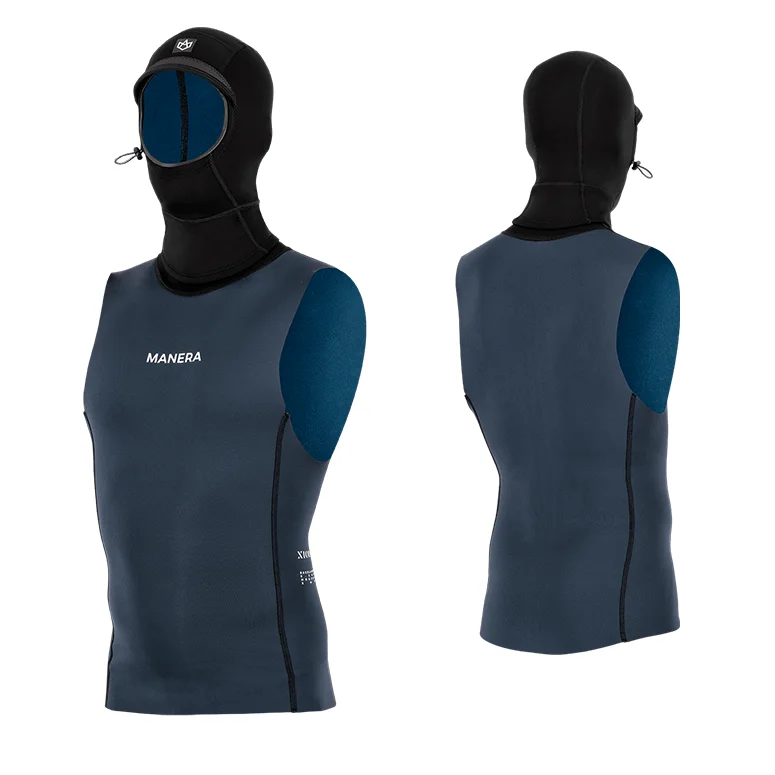 Wetsuits with reinforced chest panels for protection-X10D Baselayer 0.5mm Neoprene Wetsuit Top