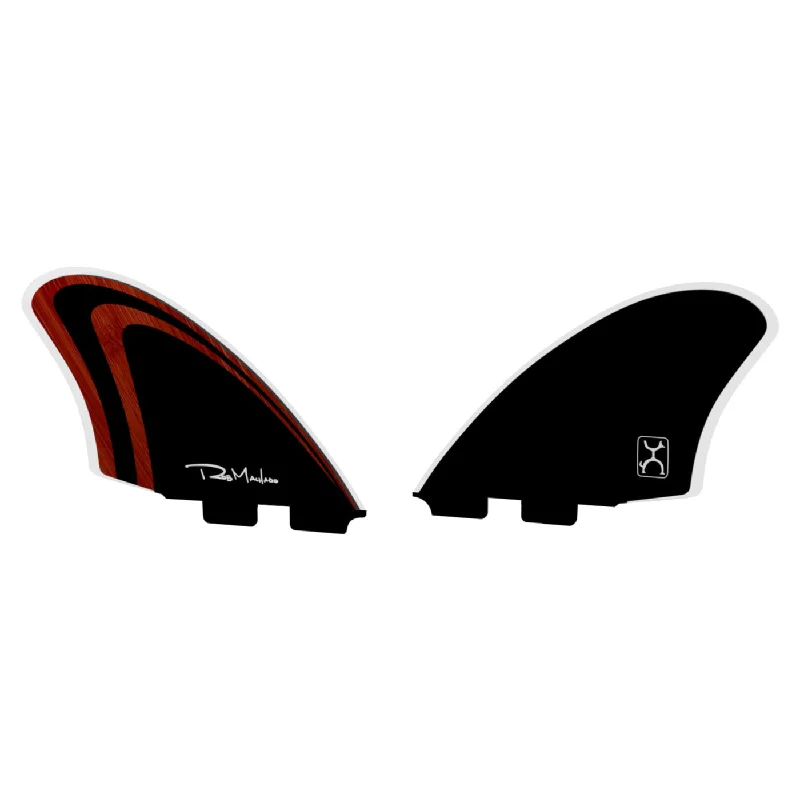 Endorfins TWIN - Machado Twin Keel double tab - Red / Black (SCREWS INTO FCSII FIN BOX)