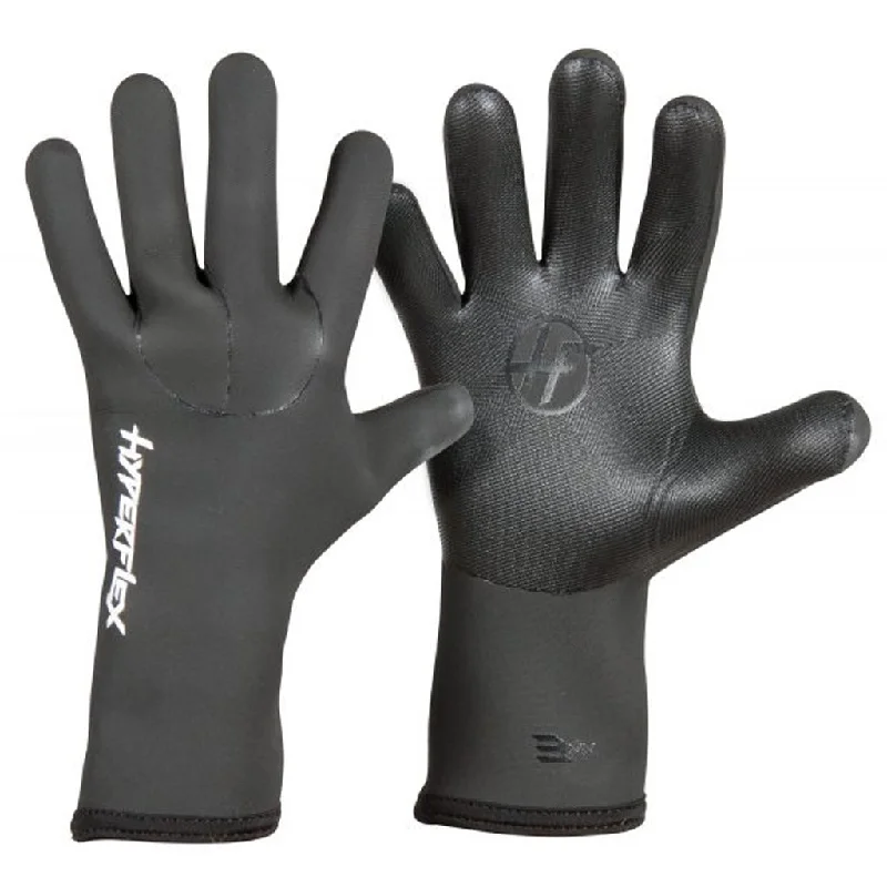 Hyperflex Mesh Skin 3mm Five Finger Glove - Black