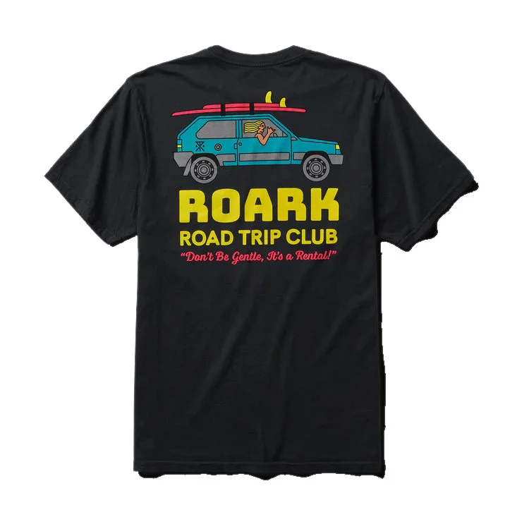 Custom surfboards for unique designs-Roark Road Trip Club Black S/S T-shirt