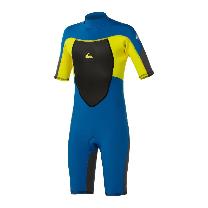 Advanced wetsuits for technical diving expeditions-Quiksilver Syncro 2/2 Back Zip Youth Boys Full Wetsuit (Brand New)