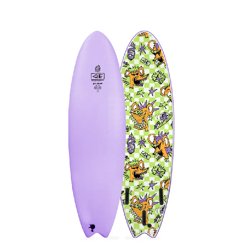 Best surfboards for carving turns-O&E BRAINS EZI RIDER SOFTBOARD 6'6" 52L PURPLE