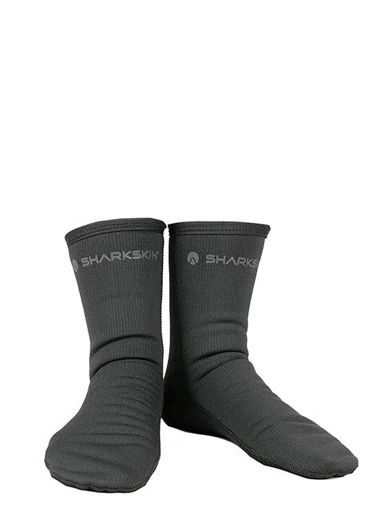 Breathable surf pants for warm climates-Sharkskin Chillproof T2 Titanium Socks