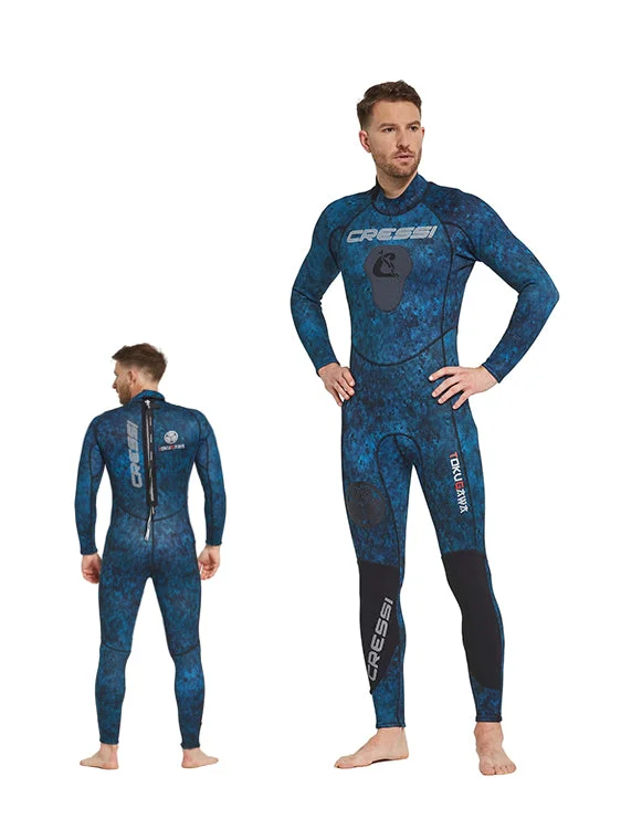 Full-body wetsuits for ultimate protection-Cressi Tokugawa 3mm 1-Piece Wetsuit Mens