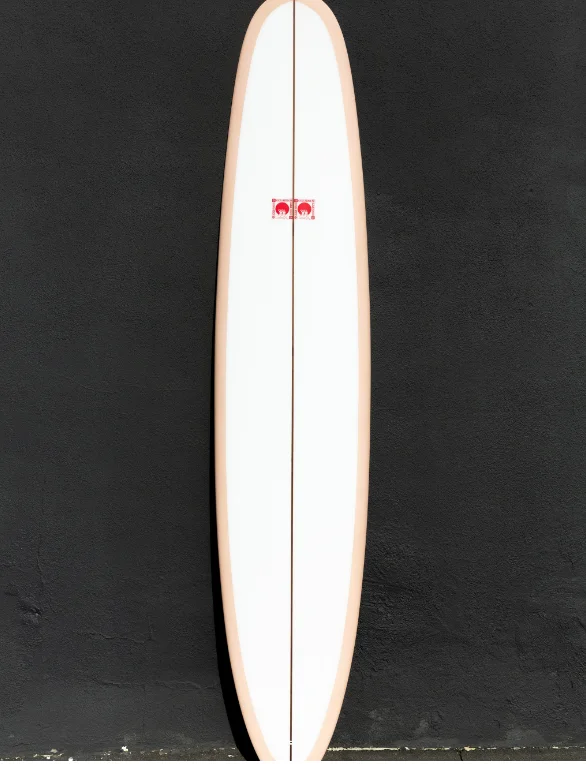 All-around surfboards for mixed surf conditions-KRIS HALL | HAIRCUT LONGBOARD 9'6" ROSE