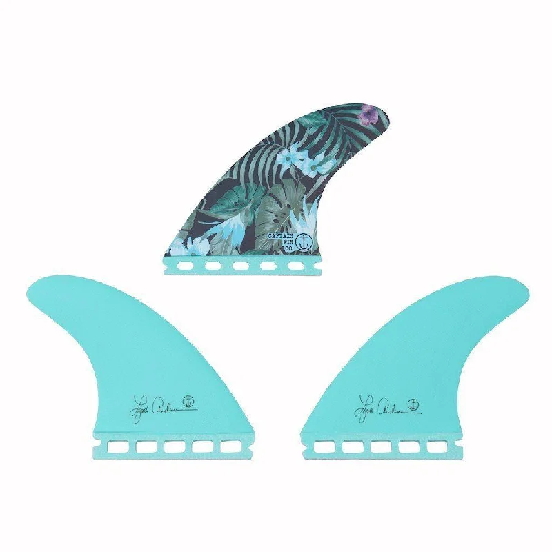 Captain Fin Co Lisa Anderson Jungle Small Thruster Set Single Tab (Futures Compatible)