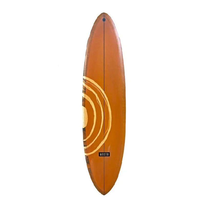 All-around surfboards for mixed surf conditions-ALBUM LUCENT 6'6 ORANGE RESIN TINT SURFBOARD