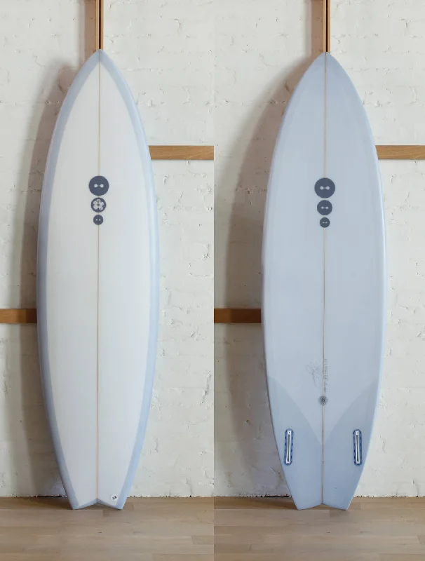 Surfboards for smooth paddling and wave entry-6'1" SB Twin