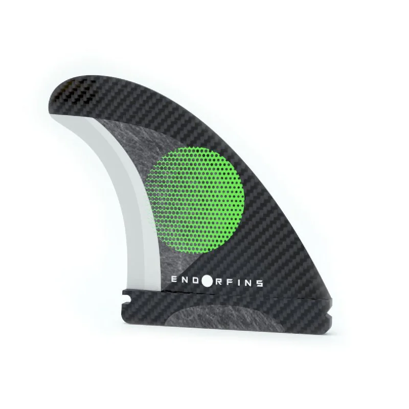 ENDORFINS THRUSTER - Slater KS1 3 Fin Small 1 TAB - Black/Green (SCREWS INTO FUTURES FIN BOX)