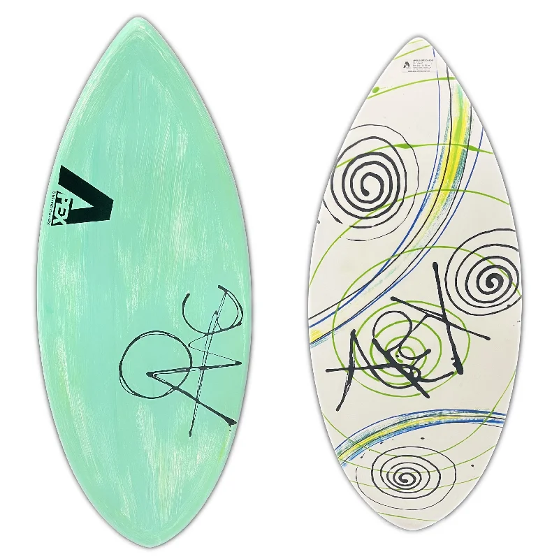 Surfboards for handling chop and turbulence-51" Apex Avac Skimboard Teal