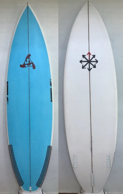 Triple fin surfboards for stability-6'2 Summer Jet Charged Particle