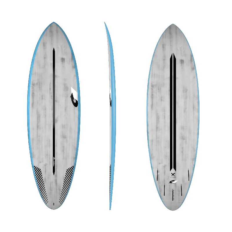 Adjustable thruster fins for fast wave response-USED 6'0 TORQ ACT MULTIPLIER 20 3/8” x 2 1/2”	33.6L W/ FUTURES FINS