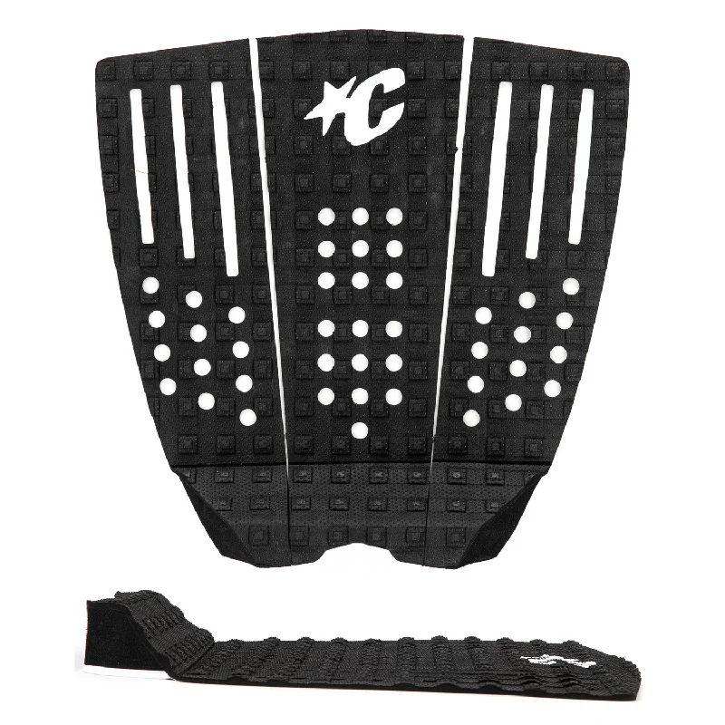 Surfboard fins with carbon fiber construction-CREATURES RELIANCE III LITE 3PC GRIP