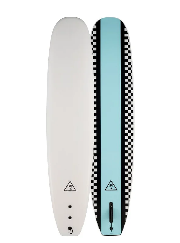 Compact surfboard fins for reduced drag-HERITAGE 8'6'' NOSERIDER - SINGLE FIN