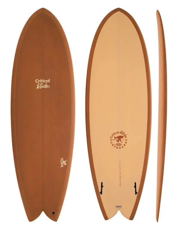 Surfboards with extra speed for high performance-TCSS 5'7" Angler PU Ochre