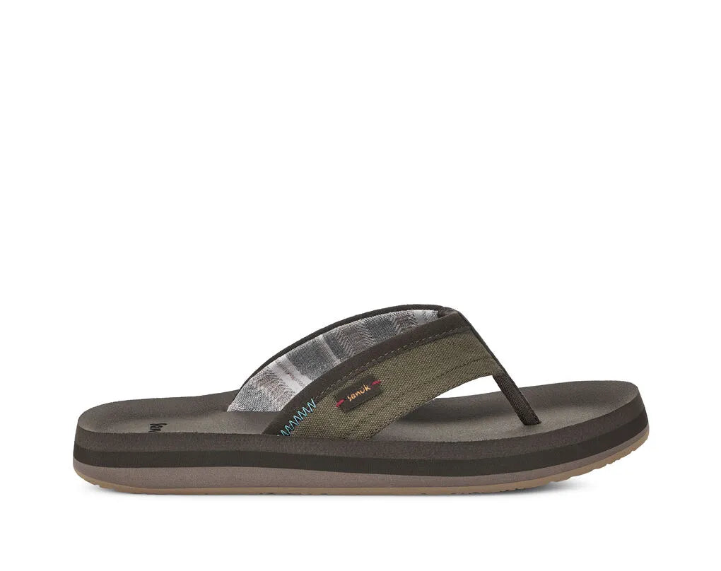 comfortable sandals for elderly-Sanuk Mens Sandals Big Swell ST+