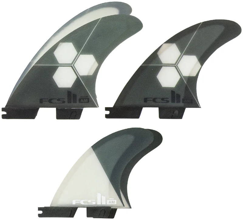 Surfboard fins for quicker turns and less drag-FCS II AirCore 5 Fin Set Medium