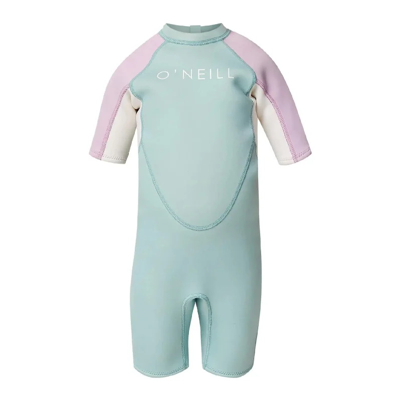 Best wetsuits for cold water diving-O'NEILL GIRLS TODDLER REACTOR BZ S/SL SPRING 2MM 2025