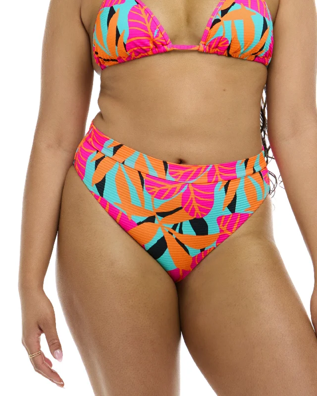 UV-resistant surf clothing for sun protection-Canopy Marlee High-Waist Bikini Bottom - Canopy