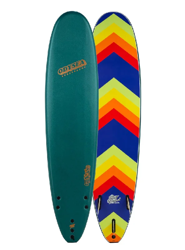 Surfboards with extra speed for high performance-Odysea 8'0" Log Johnny Redmond Mallard Green