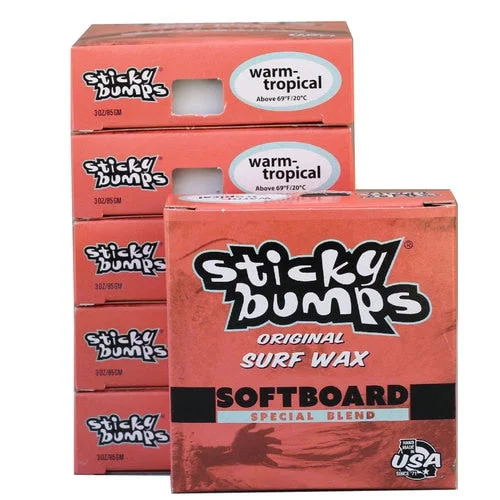 Premium surfboard racks for space-efficient storage-STICKY BUMPS SOFT TOP WARM-TROPICAL SURF WAX