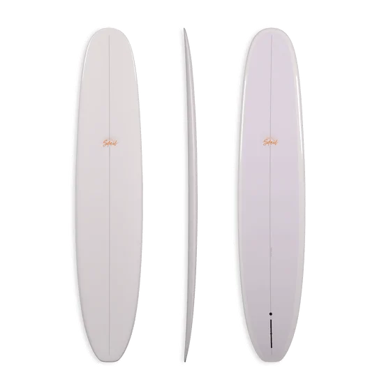 Soft flex surfboard fins for smoother rides-9'3 THUNDERBOLT VELVET HOUR  23" X 3" X 74.3L SINGLE FIN (LAVENDAR)