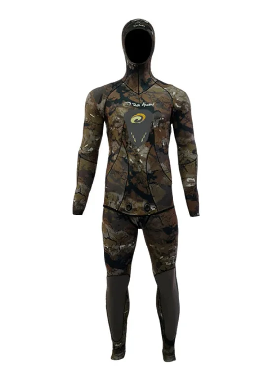 Wetsuits with integrated boots and gloves for warmth-Rob Allen 3.5mm Open Cell 2-Piece Spearfishing Wetsuit (Price Per Piece)