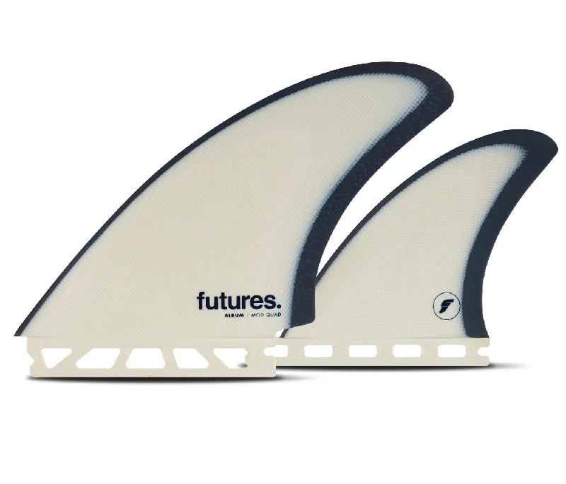 High-flex surfboard fins for deeper turns-Album Mod Quad Fins - Blue/Grey