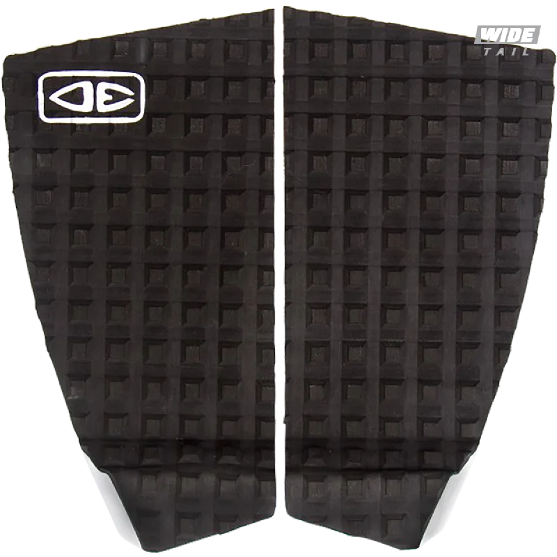 Surfboard grip pad for precise control and performance-  O&E Ocean & Earth Thrash 2pc Tail Pad Black/Black