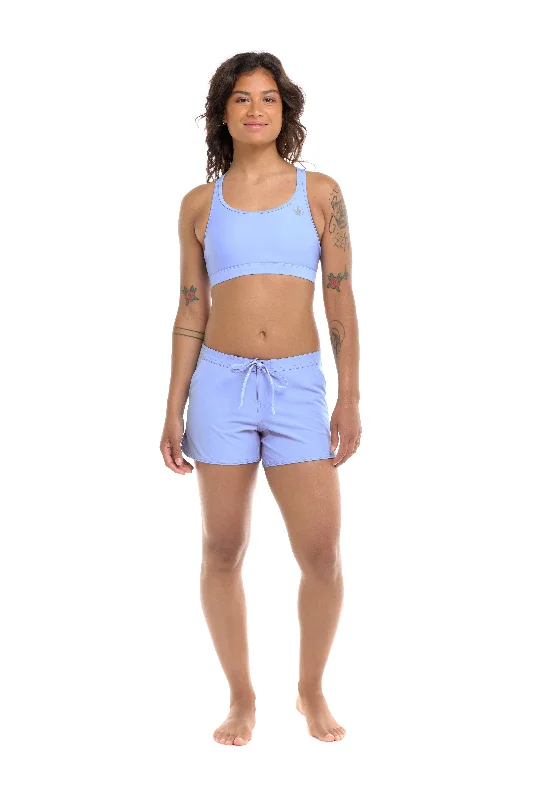 Surf clothing for stylish women surfers-Blacks Beach Vapor Boardshort - Periwinkle