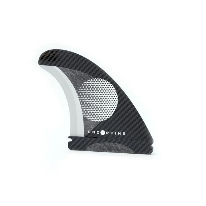 Surfboard pads for enhanced foot placement and grip-ENDORFINS SLATER KS1 MEDIUM THRUSTER BLACK/WHITE CARBON FUTURES