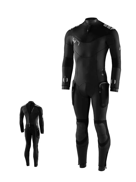 Wetsuits for scuba diving in colder temperatures-Waterproof W7 Wetsuit 7mm Mens