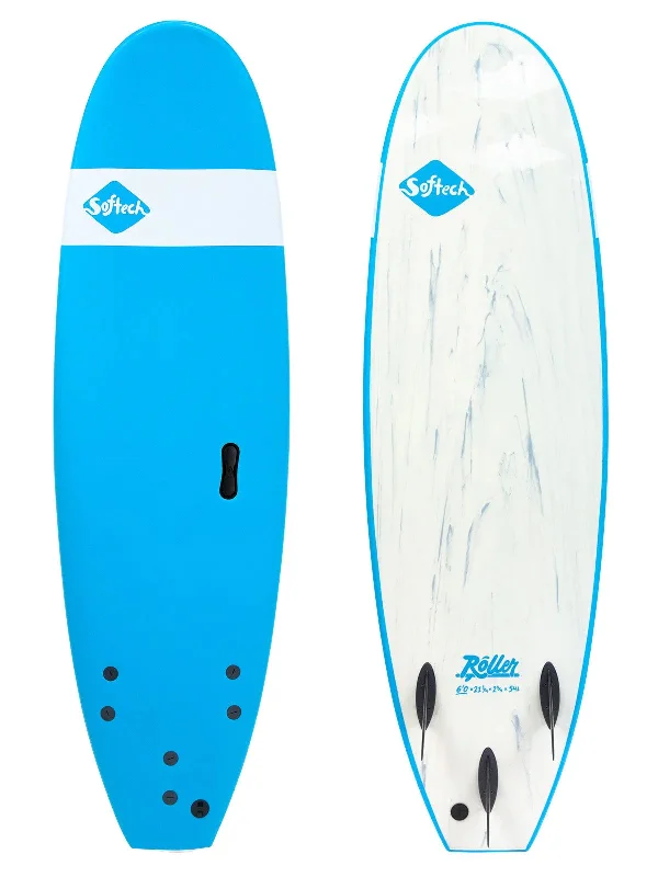 High-tech surfboards with carbon fiber-Softech 7'0" Roller Blue Softboard